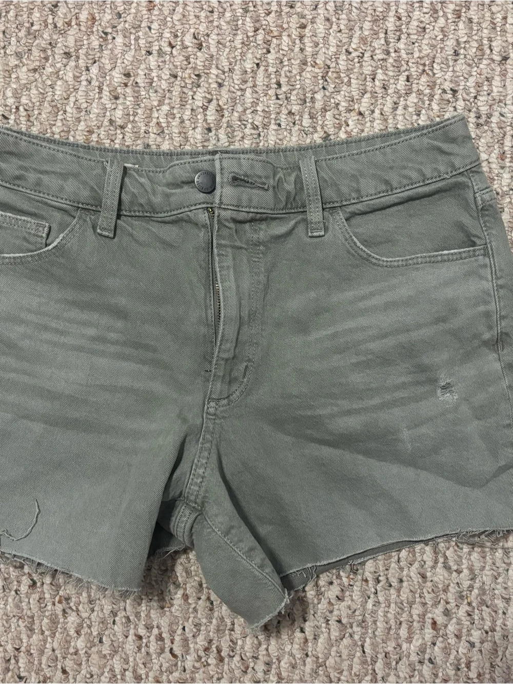 Universal Thread Green Denim Cutoff Shorts